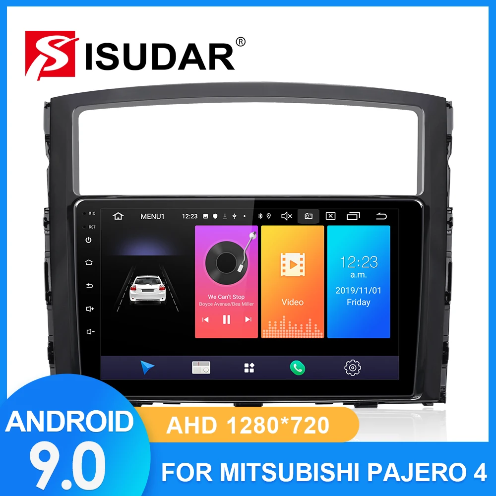 ISUDAR Автомагнитола для MITSUBISHI/PAJERO 2 din Android 9 Авторадио Мультимедиа gps ram 2GB rom 32GB USB DVR AHD