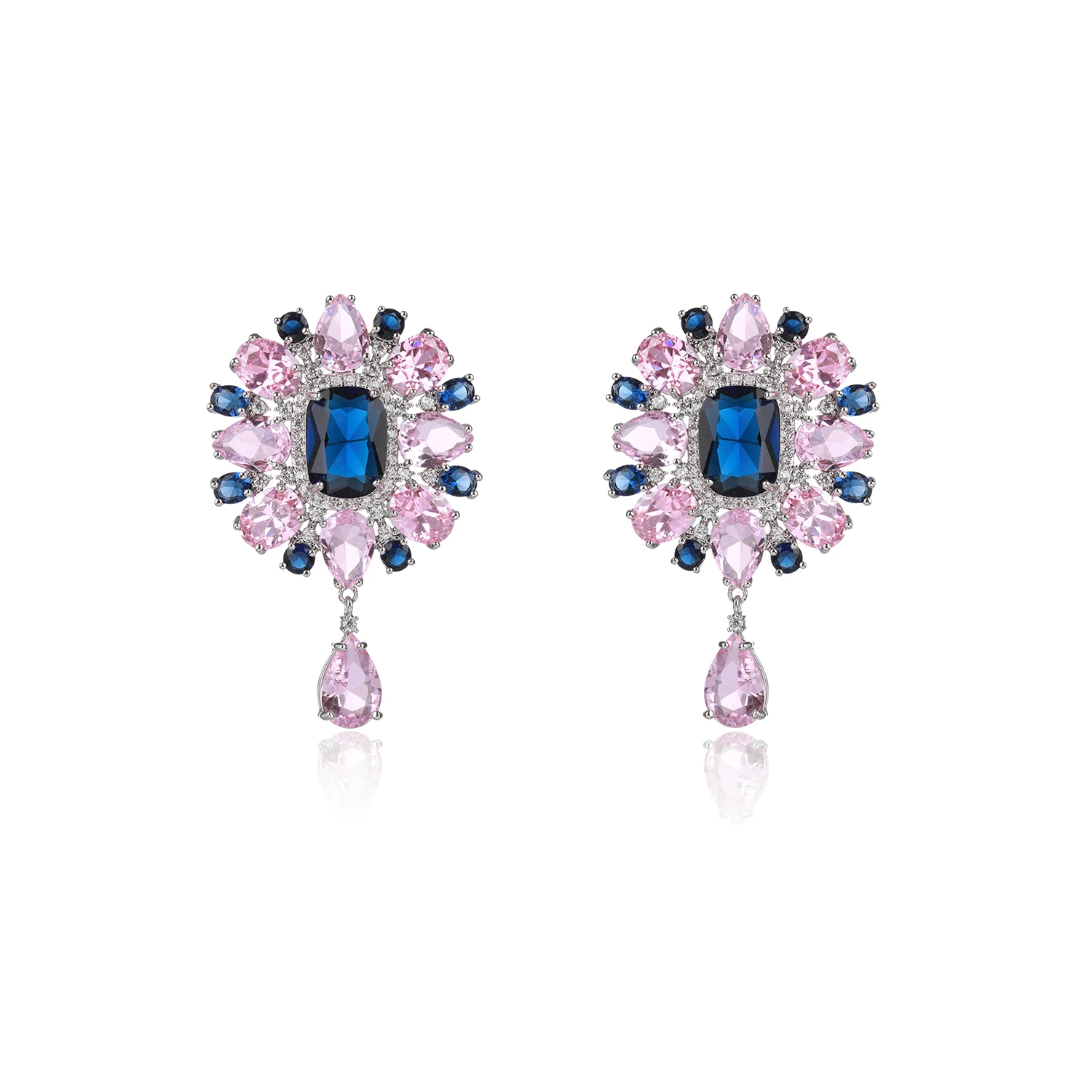 

Cubic Zircon Earrings for Wedding,Flower CZ Dangle Earring for Women,Pretty Jewelry Accessories CE11686