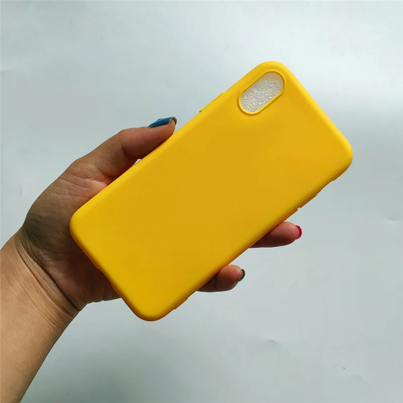 Для iphone 5 7 8 plus 6 6s силиконовый чехол ярких цветов из ТПУ 1,5 мм Ультратонкий чехол из матового силикона чехол для iphone X XR XS XSMAX Модный чехол