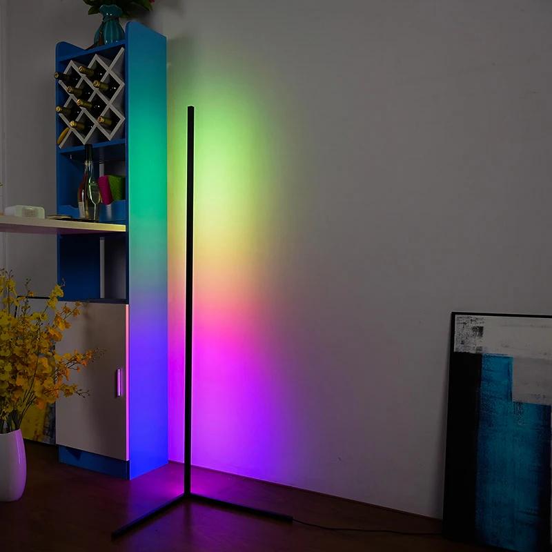 Угловая Напольная Лампа в скандинавском стиле RGB современный простой