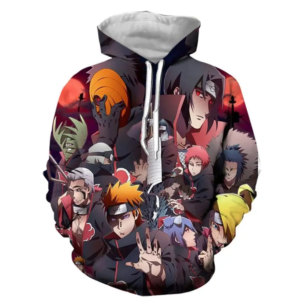 

Spring New Men's and Women's Hoodies Cartoon Animation 3D Printing Children's Fashion Round Neck Harajuku Coat