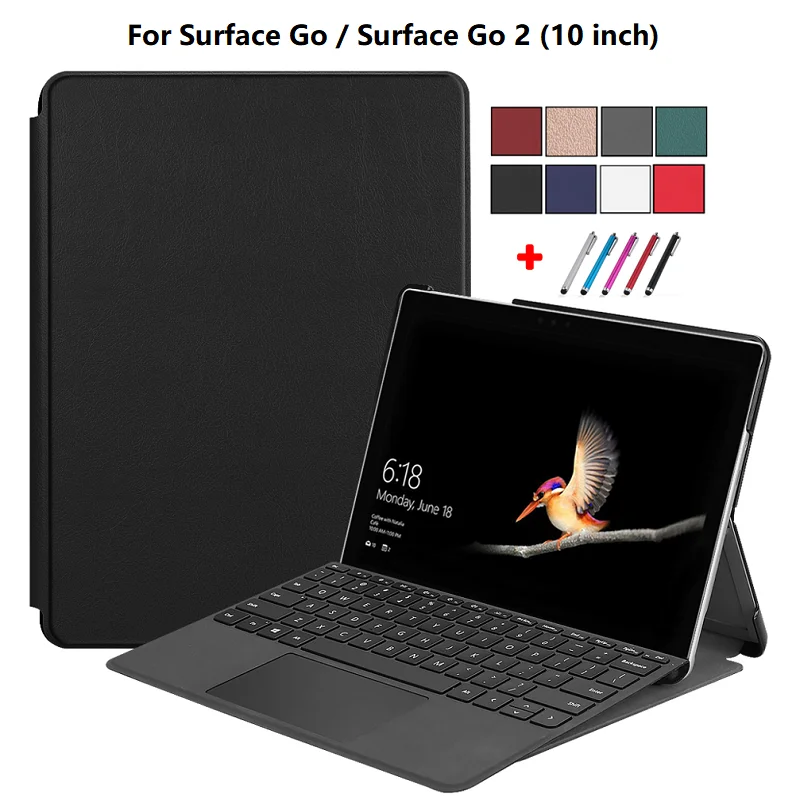 Чехол Funda для планшета Microsoft Surface Go 2 10 дюймов Модный чехол-подставка из