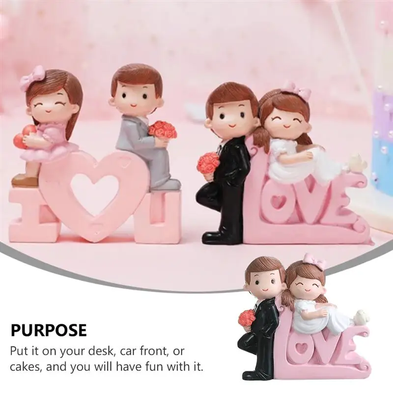 Фигурки на День святого Валентина для пар украшения свадебных и женихов куклы из