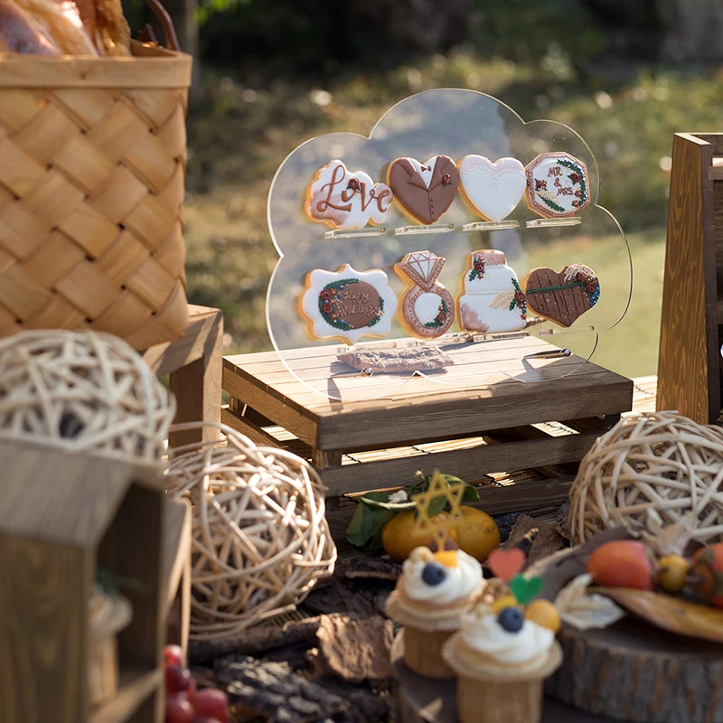 Акриловые Кекс Держатель для пончиков Дисплей стеллажи выставки товаров дома