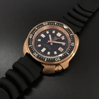 steeldive watch sd1970s bronze case ceramic bezel blue luminous nh35 automatic dive watch for men