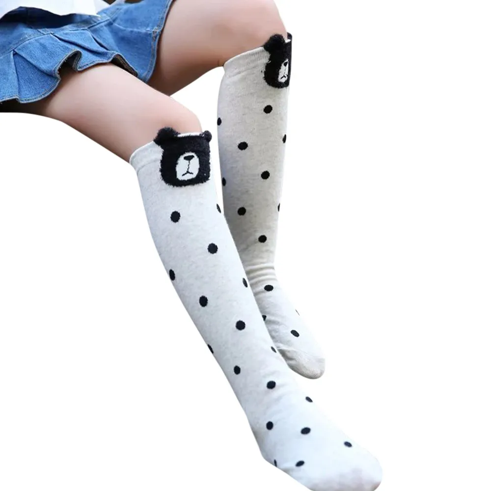 Детские носки Хлопковые гольфы с милым рисунком лисы одежда для детей чулки без