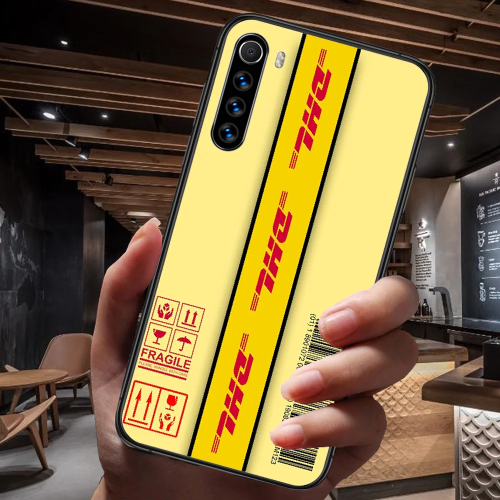

DHL Express Phone Case For Xiaomi Redmi Note 7 8 8T 9 9S 4X 7 7A 9A K30 Pro Ultra black Hoesjes Pretty Waterproof Luxury Cell