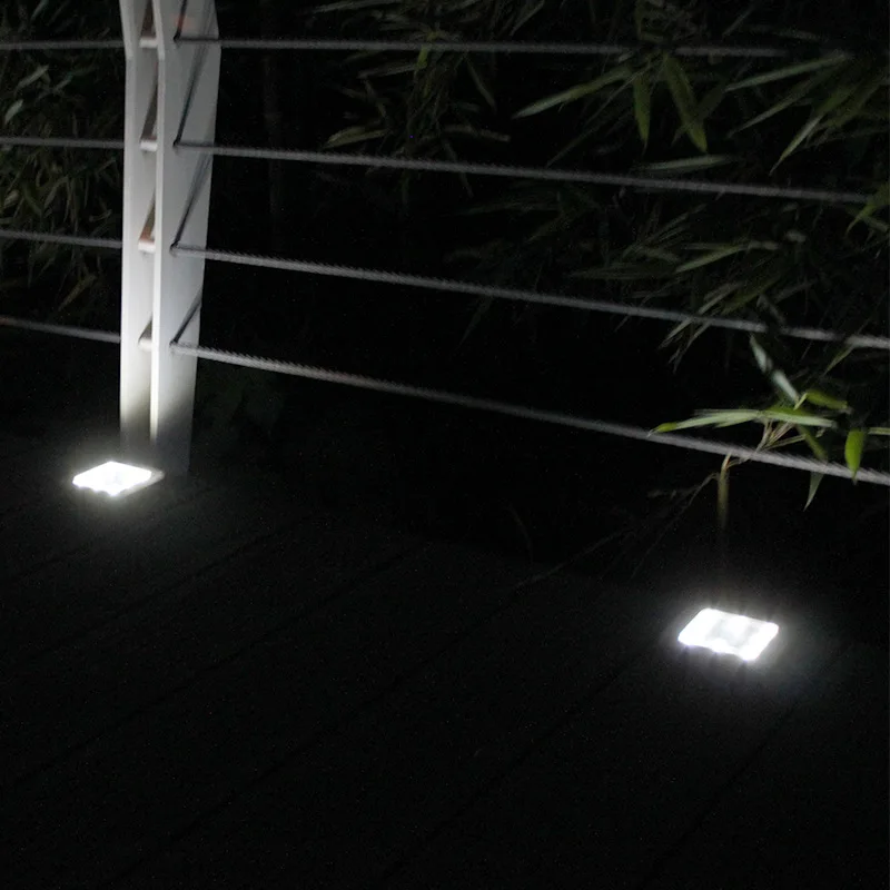 

LED Solar Lighting 8LED Buried Light Under Ground Lamps Outdoor Waterproof Path Way Garden Lawn Yard Christmas Decor Square Lamp