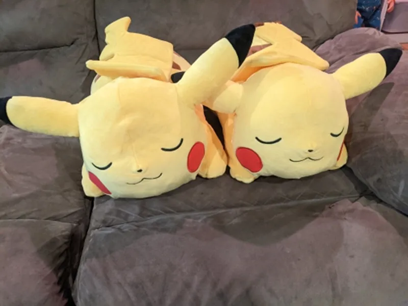 Очаровательная мягкая плюшевая подушка Pokemon18 дюймов в виде Пикачу для сна |