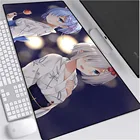Игровой коврик для мыши XGZ Rem Re Zero, Резиновый Большой геймерский Коврик Для Мыши для ПК, Настольная сшитый край, для CS GO, LOL, Dota