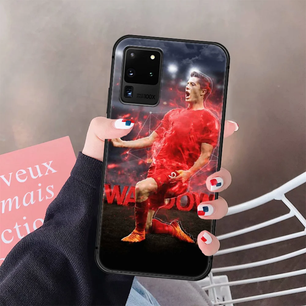 

Munich Lewandowski Football Phone Case Cover Hull For Samsung Galaxy S 6 7 8 9 10 e 20 Edge Uitra Note 8 9 10 Plus black Cover