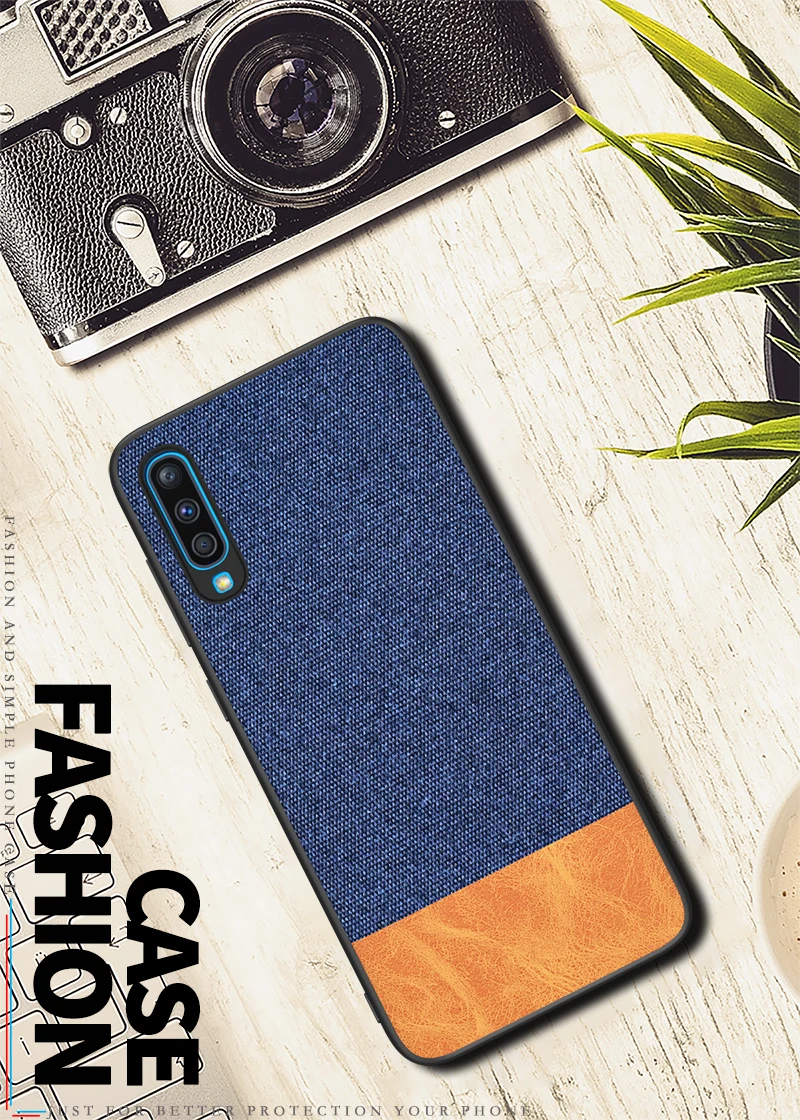 Для samsung A50 чехол TPU кромка из плотной ткани на заднюю панель матерчатая ткань крышка для samsung Galaxy A10 A20 A30 A40 A50 A60 A70 чехол для телефона