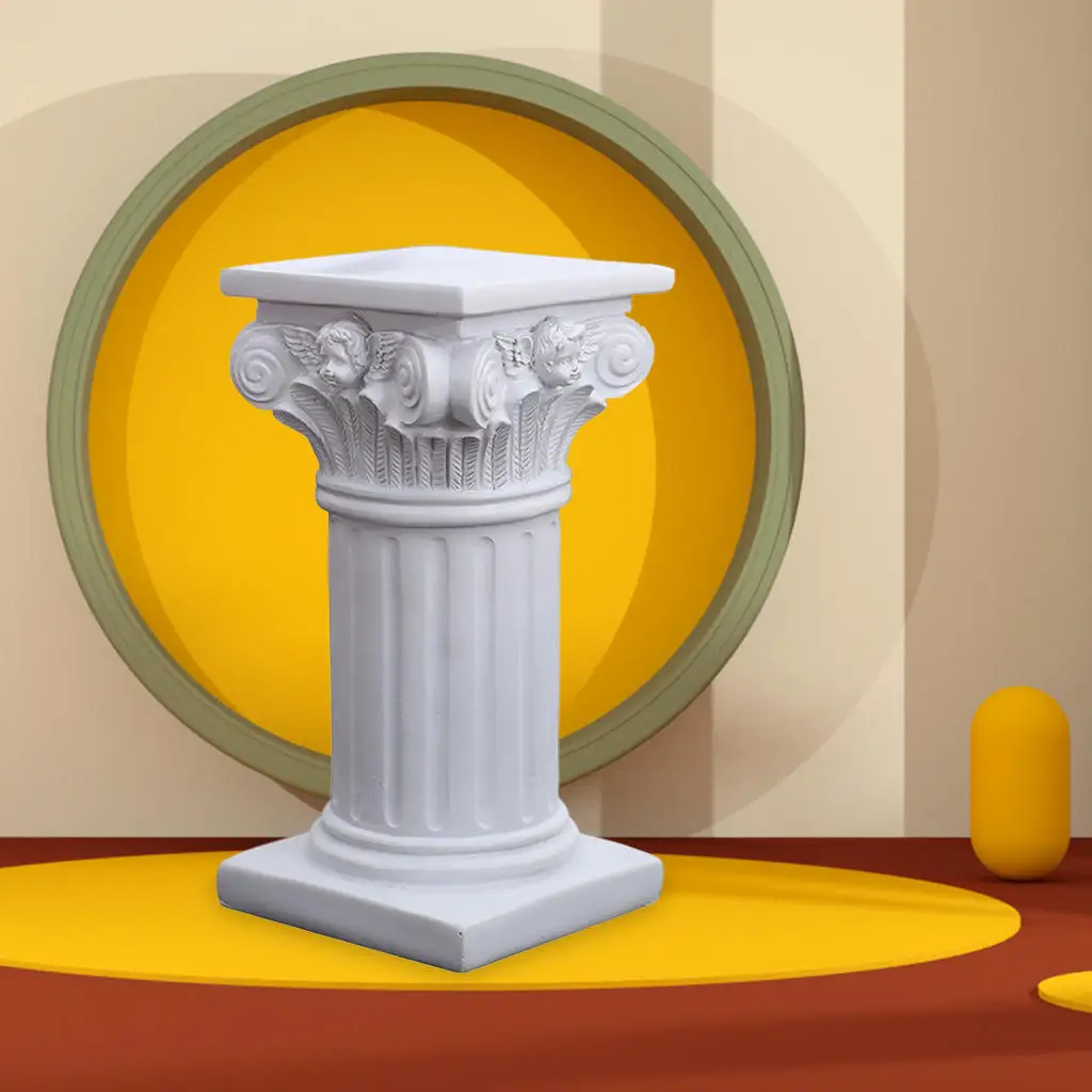 Creative Roman Pillar Statue Resin Pedestal Candlestick Candelabra Stand Sculpture Indoor Dinning Room Decor | Дом и сад
