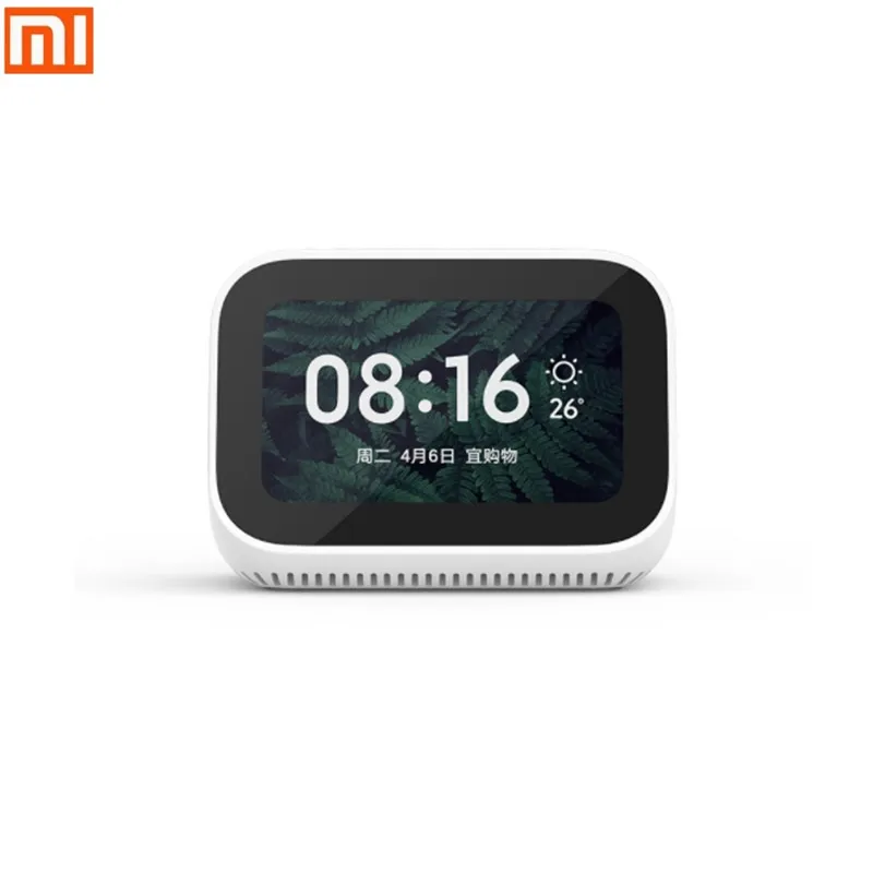 Оригинальный Xiao mi AI сенсорный экран Bluetooth 5 0 динамик цифровой дисплей Будильник