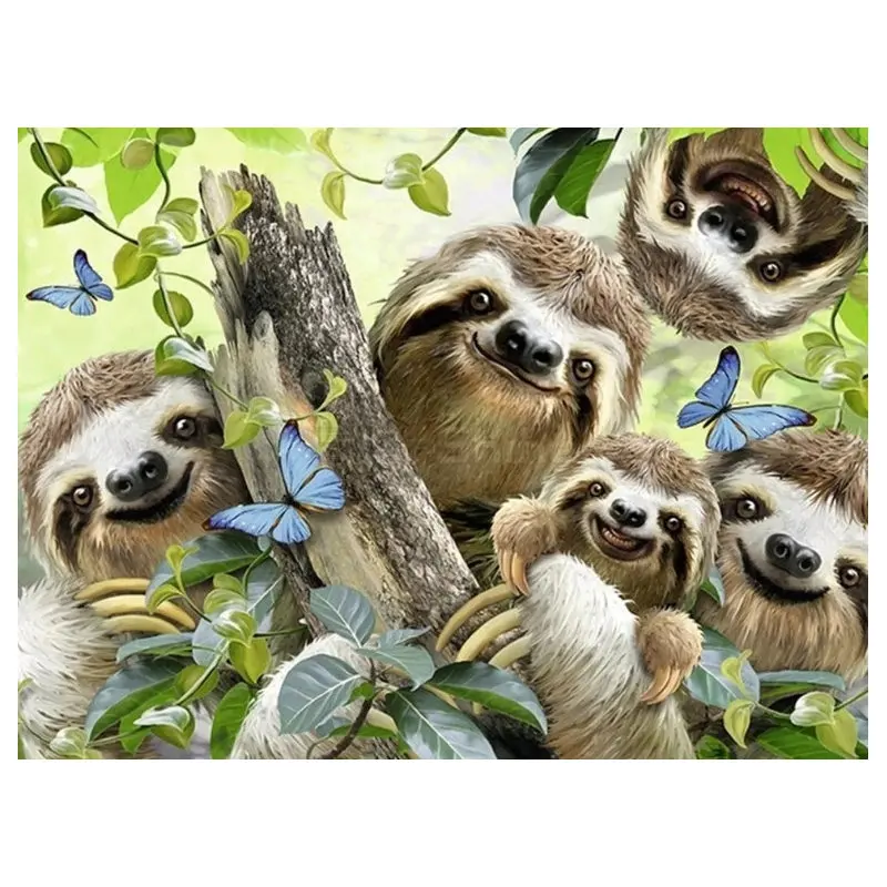 

5D DIY diamond raccoon animal diamond painting cross stitch square diamond mosaic decoration