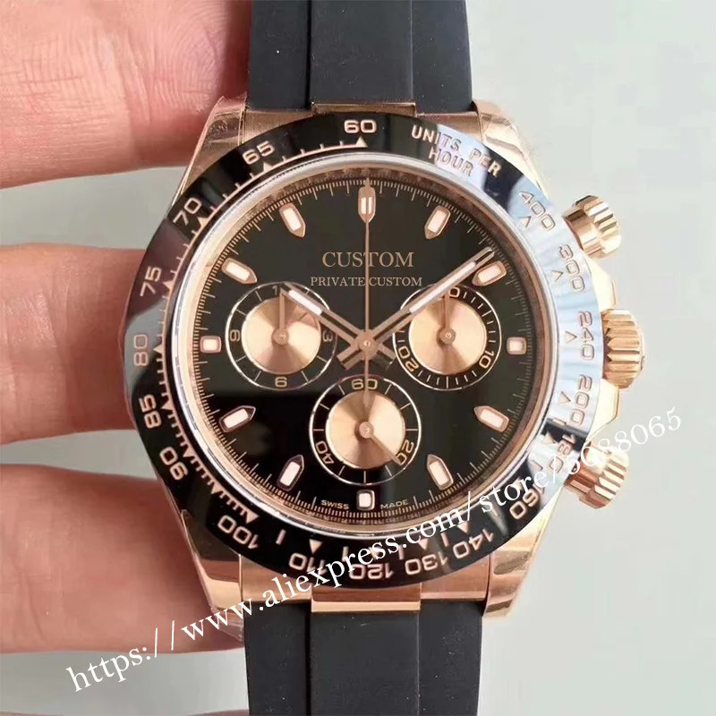 

39mm Luxury Brand Men's Watch Automatic Mechanical Multifunction Watch Sapphire Glass Stainless Steel Case