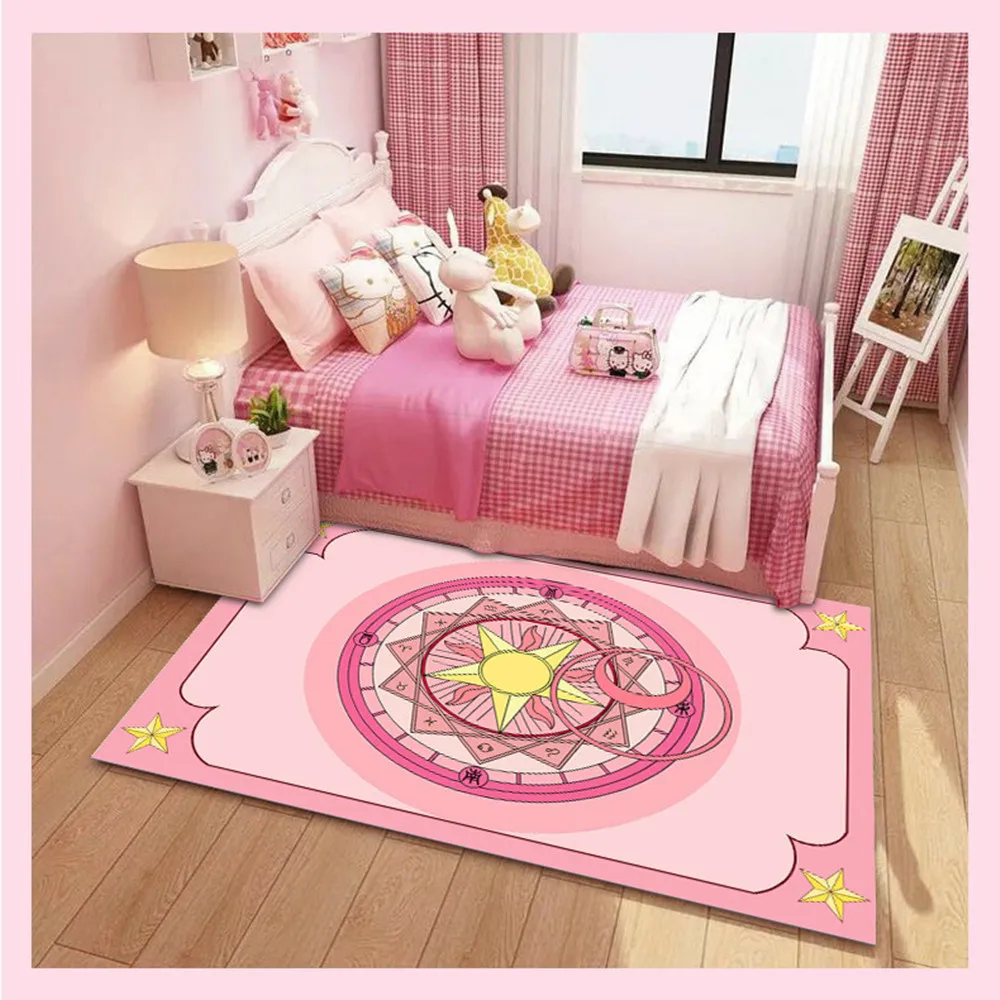 

Pink Cartoon 3D Printed Child Carpets for Kids Room play Large Area Rug For Baby Bedroom Game Crawl Mat Home decorate Big Carpet