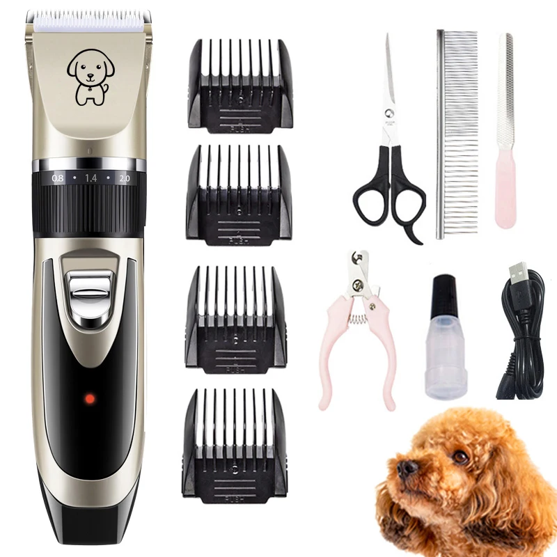Триммер для собак и кошек аккумуляторная машинка с низким уровнем шума запасным