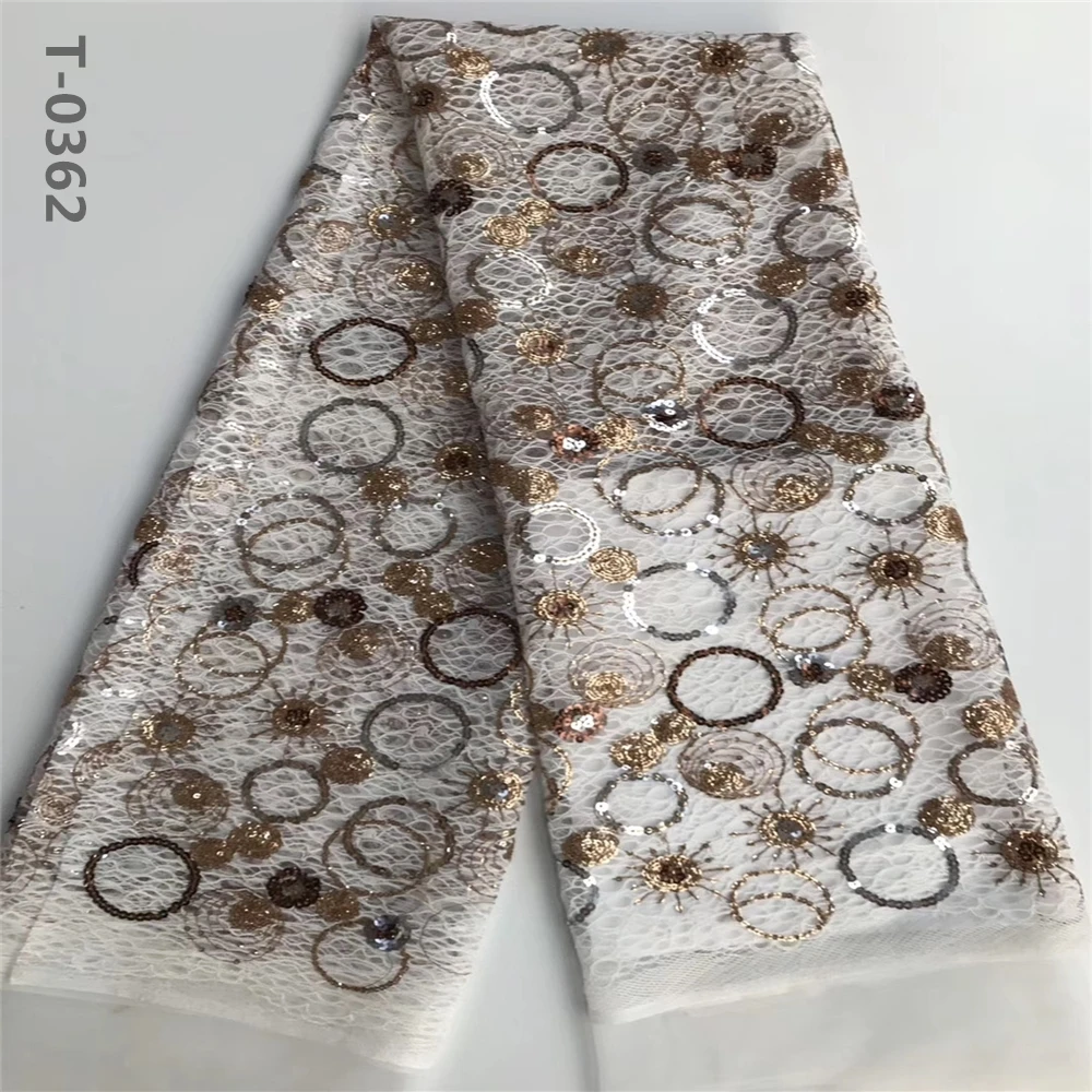 Новейшие черные кружевные ткани с блестками высококачественные африканские