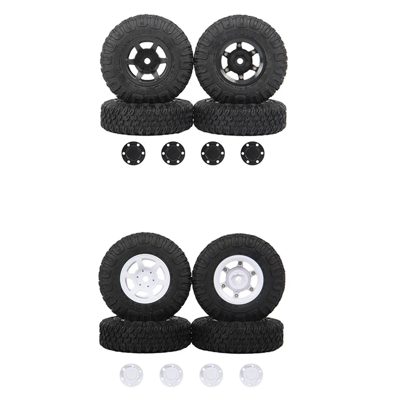 

4Pcs 85mm Wheels Rim with Rubber Tires Set for MN86S MN86 MN86KS MN86K MN G500 1/12 RC Crawler Car Upgrade Parts