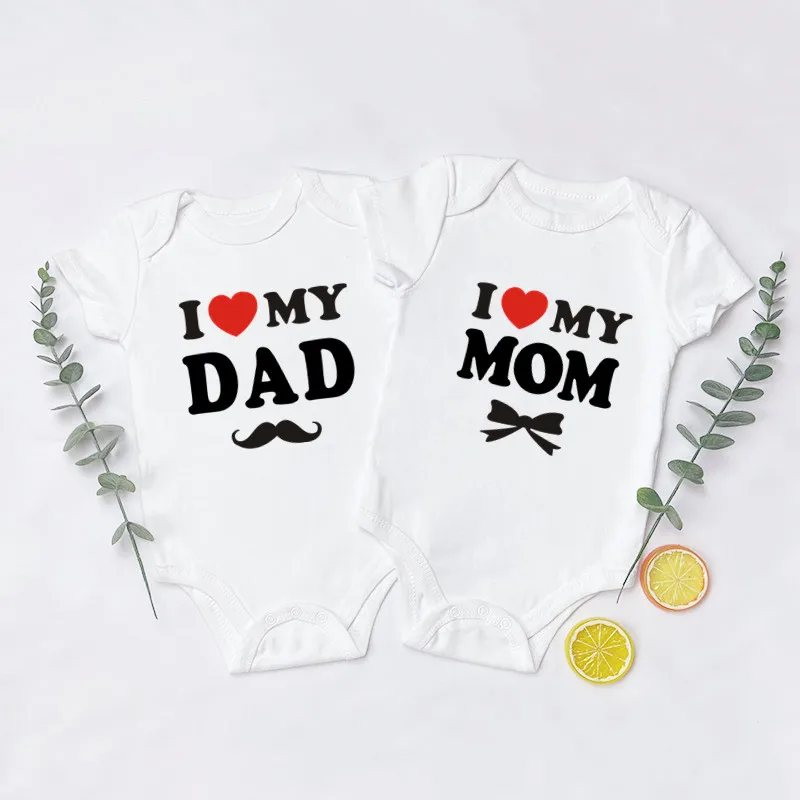 

Комбинезон детский I Love My Dad, 100% хлопок, с коротким рукавом