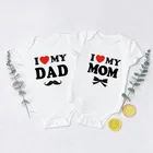 Комбинезон детский I Love My Dad, 100% хлопок, с коротким рукавом