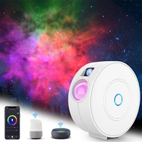 joycabin app control led night light starry night sky projector lamp with galaxy speaker music player for party home decor
