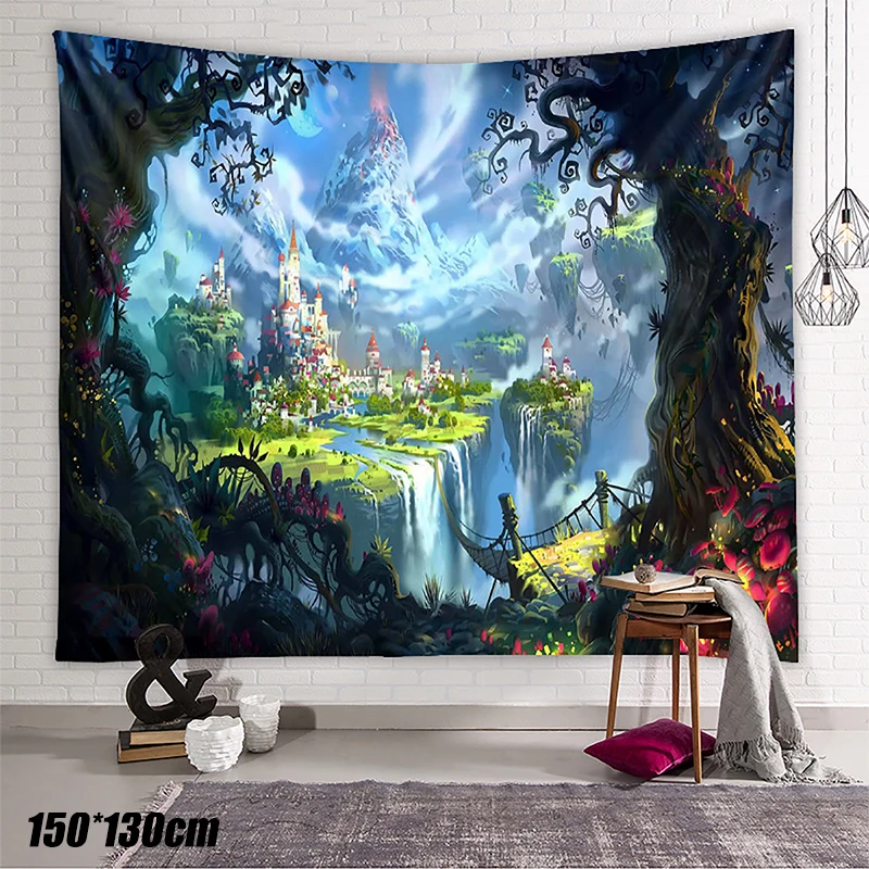 

Mandala Tapestry Square Wall Hanging Bedspread Decor Indian Beach Throw Art Blanket Bohemian Printed Mats Wall Cloth Tapestries