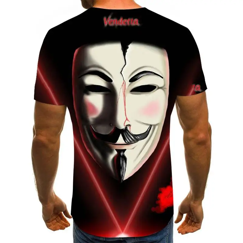 

2021 new 3d clown prin summer t shirt harajuku style t shirts top size XXS-6XL