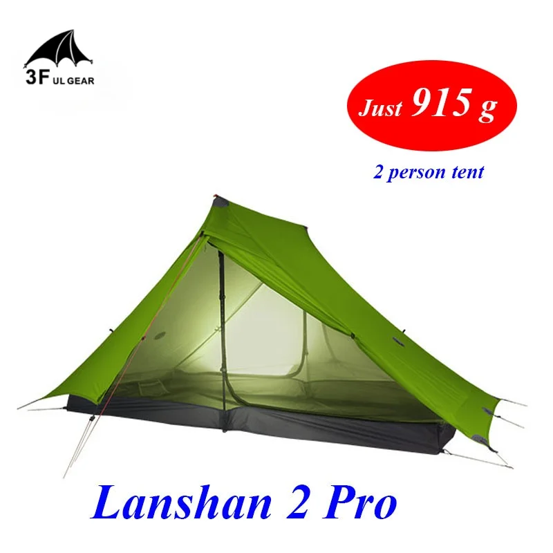3F Lanshan 2 Pro просто 915 грамм боковых 20D Silnylon легкий человек No See Um 3 и 4 сезона
