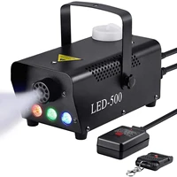 fog machine smoke machine with led lightwireless and wired remote control 500w fogger ejector for weddings halloweenparties