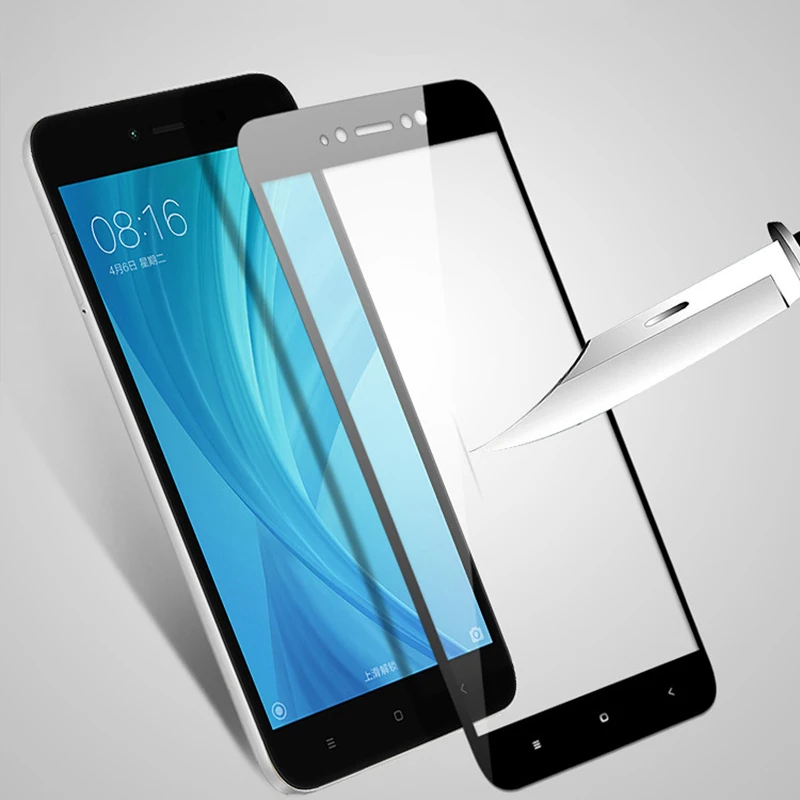 Полное покрытие закаленное стекло для Xiaomi Redmi Note 5A Prime чехол Pro 16G 32G 64G защитная