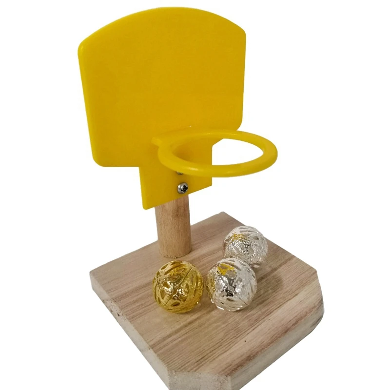 Тренировочная игрушка с птичьим клювом 3 полых мяча и один Деревянный