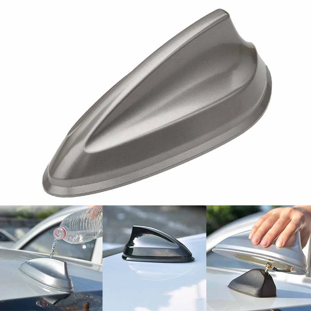 

Modification Of Universal Antenna Roof And Tail Antenna Without Perforation Enhance The Signal Durable Black Grey Sliver For Car