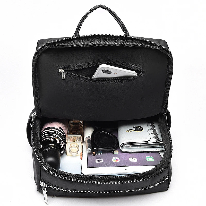 Женский Рюкзак LIKETHIS многофункциональный черный высокого качества для девушек