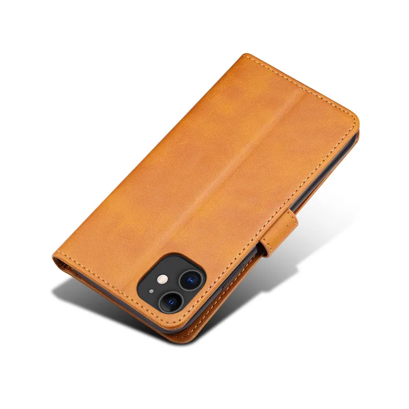 Кожаный чехол для iPhone 12 11 Pro XS Max XR X 8 7 6 6S Plus откидной Чехол бумажник Samsung S20 S10 S9 S8 Note