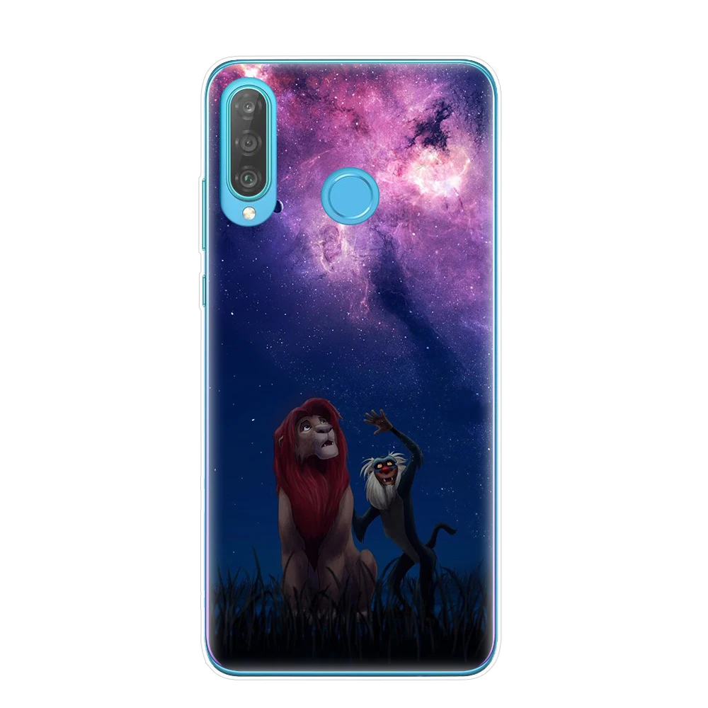 Cartoon Lion King nala simba timon Phone Cases for Huawei P30 P20 Mate 20 Lite Pro P8 P9 P10 Lite Cover Coque Etui fundas