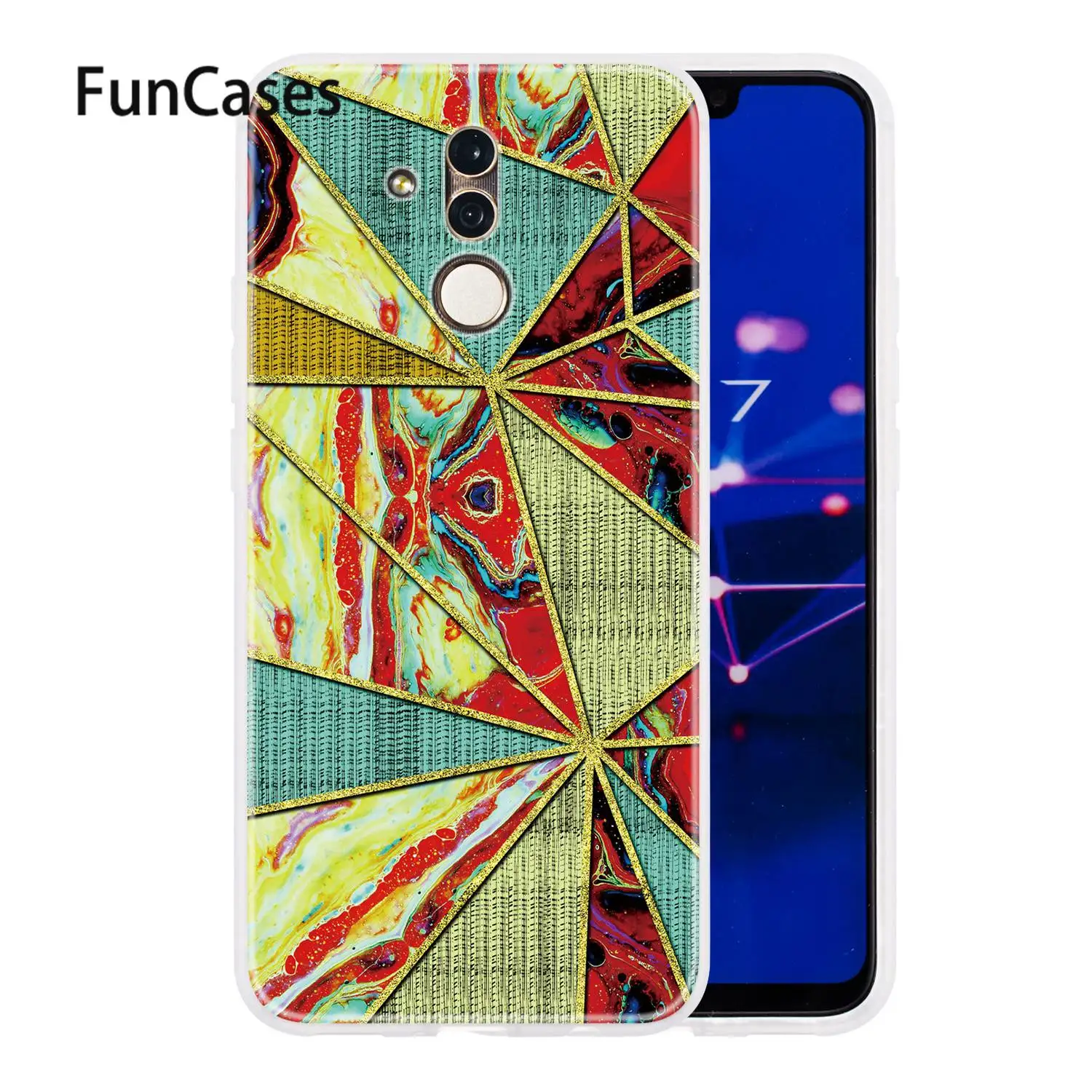 Mate 20 Lite Jade Мягкий силиконовый чехол для coque huawei Maimang 7 светильник защиты armor mate Para |