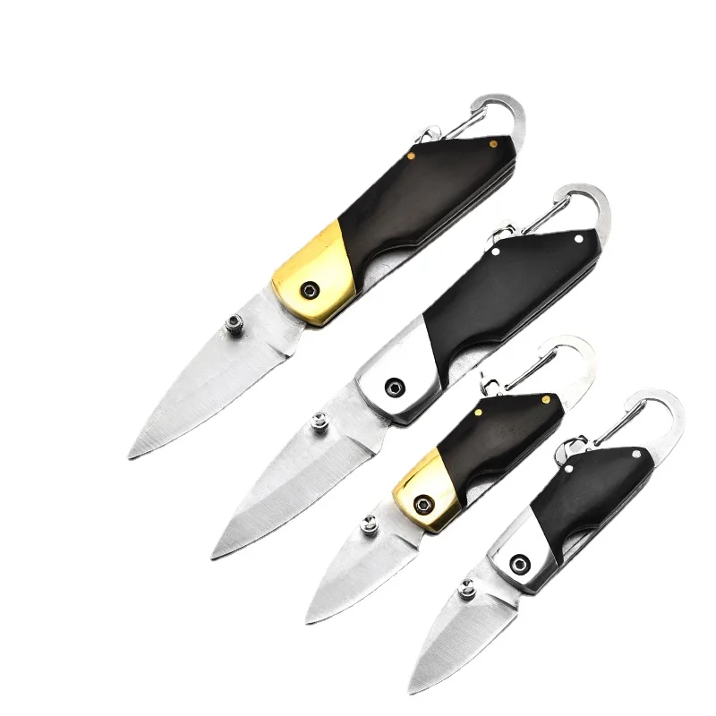 

Survival Pocket knife Folding foldable outdoor camping keychain hunting cutter Christmas pocket titanium knife