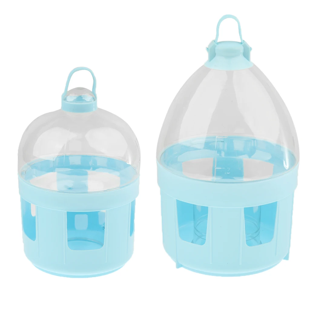 Пластиковая поилка с ручкой для голубей птиц диспенсер воды аксессуары Conure Lovebirds