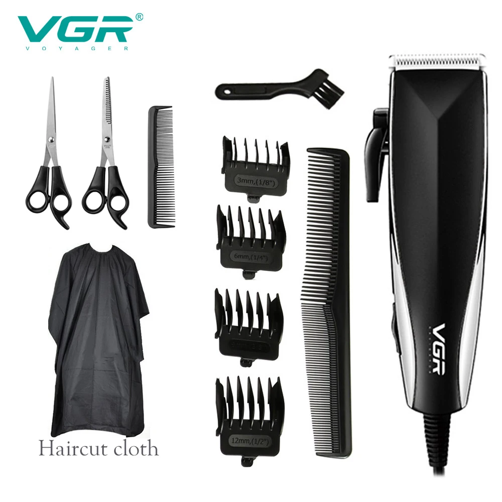 

VGR Hair Clipper Electric High Power Belt Hair Trimmer Oil Head Carving Clipper Hair Stylist Professional Electric Fader V-033
