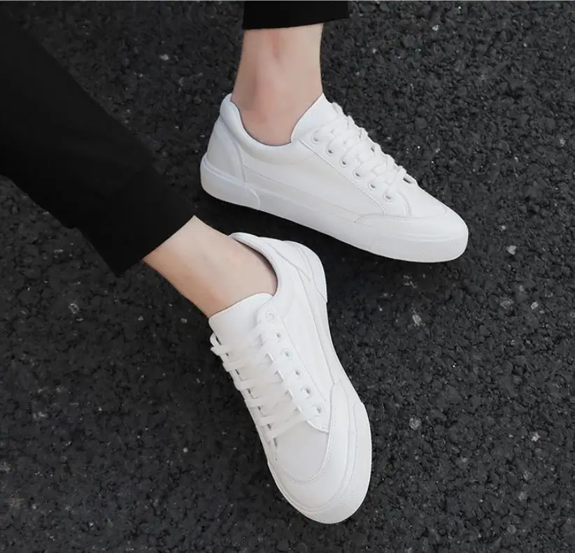 Мужские кроссовки Простые атмосферные уличные повседневные туфли Лучшая белая