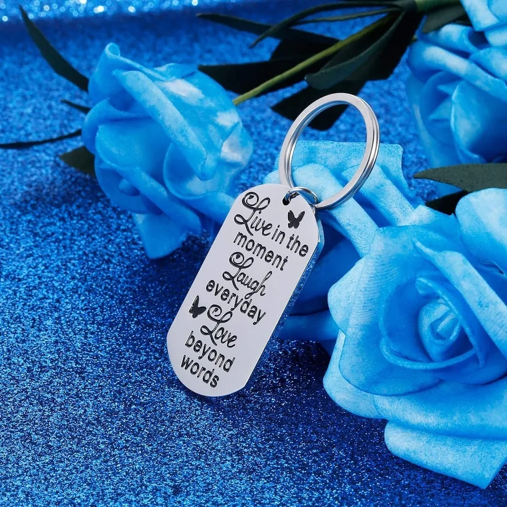 Подарок отцу матери ко Дню Святого Валентина Брелок положительное сообщение для