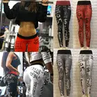 Леггинсы женские эластичные для тренировок, модные джоггеры с завышенной талией, для спортзала, бега, пикантные облегающие штаны для фитнеса с надписью