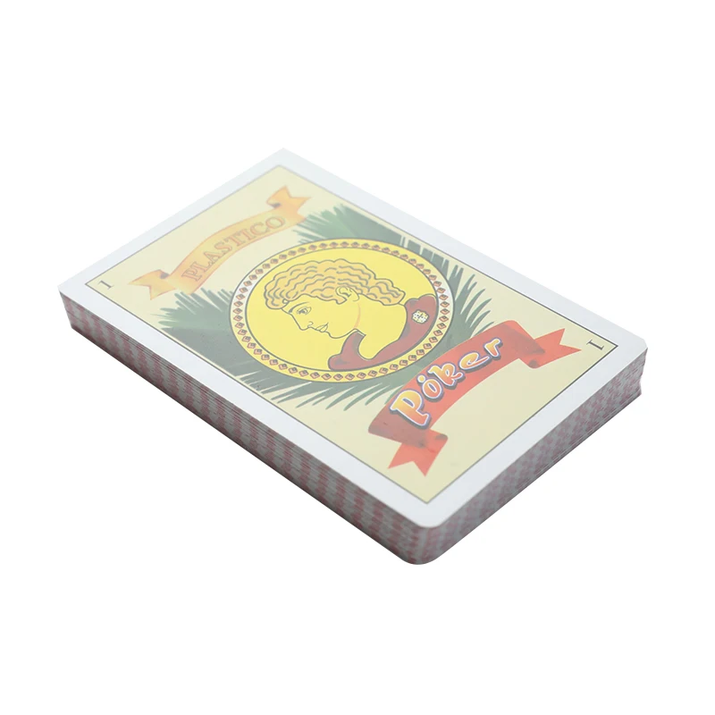 

Spanish Playing Cards PVC Plastic Poker Cards Magic Props Family Party Board Gam