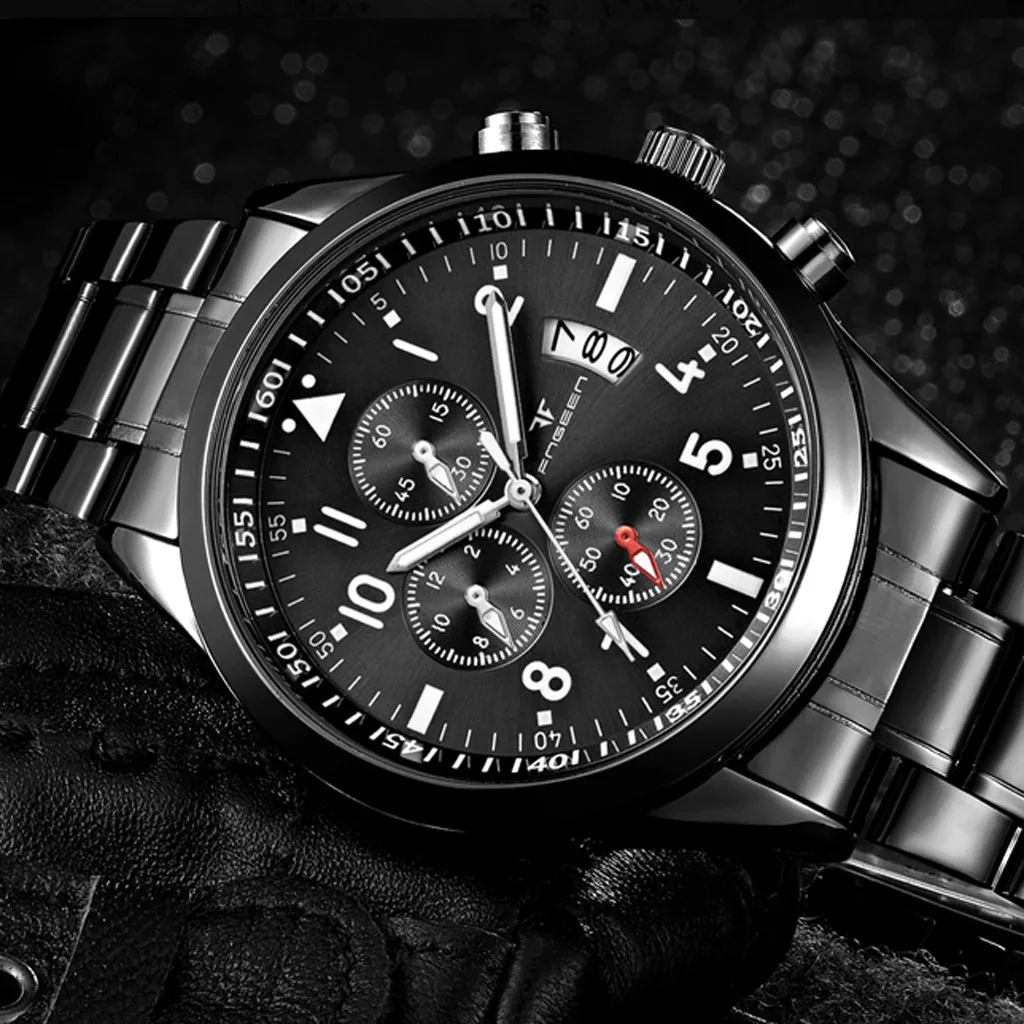 Бизнес часы для мужчин 2020 Роскошные Брендовые мужские Часы повседневные