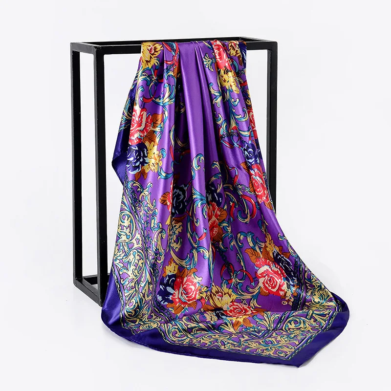 Классический шелковый шарф весна осень 2020 женская новая модная шаль с принтом
