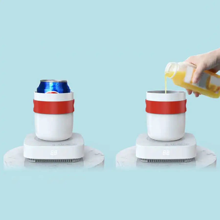 2 в 1 нагреватель чашки горячего и холодного двойного назначения для кофейной