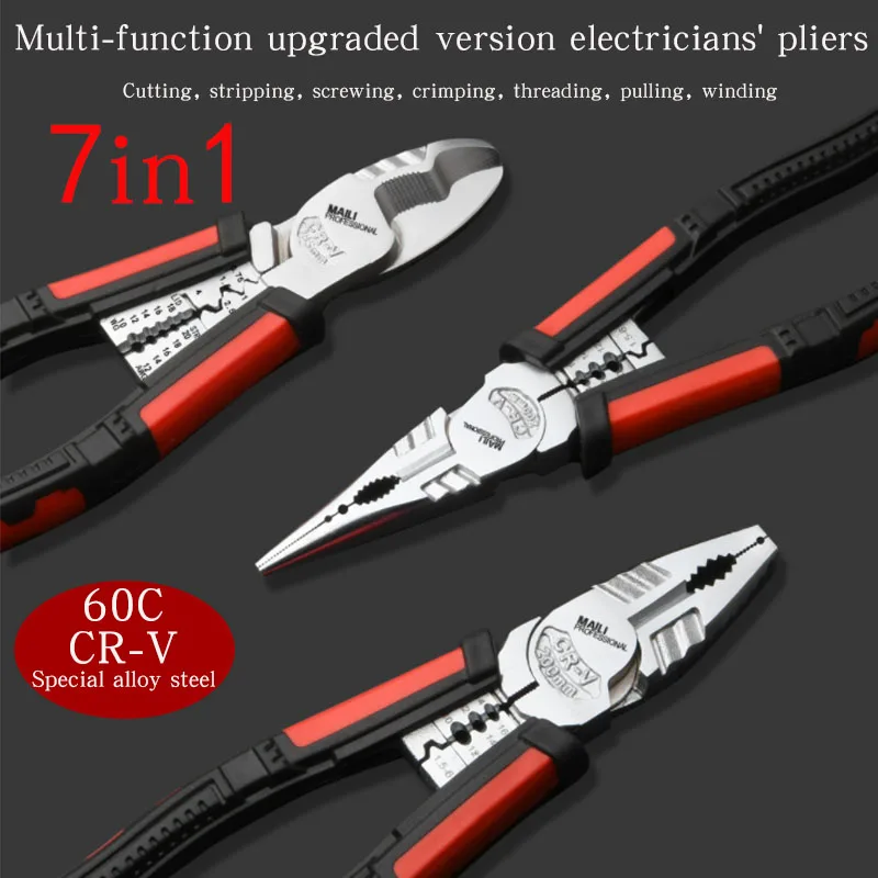 

Multifunctional Universal Diagonal Pliers Needle Nose Pliers Hardware Tools General Wire Cutters Electrician's Wire Pliers