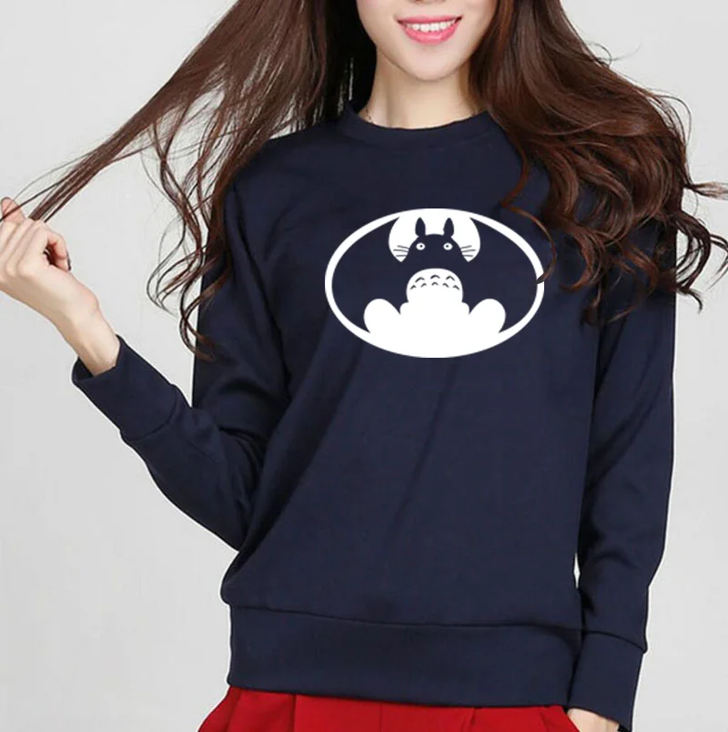 Totoro Chinchilla Hoodies Sweatshirts 2022 Women Kawaii Harajuku Fashion Punk For Girls Clothing European Tops Korean